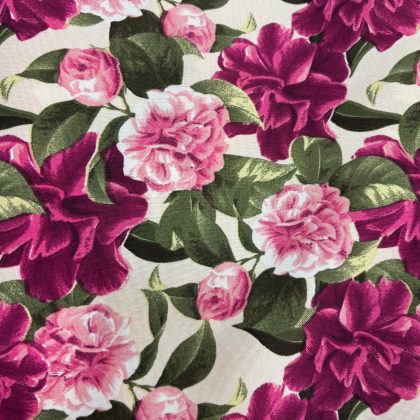 MECANICA ESTAMPADA FLORES ROSAS 1.50