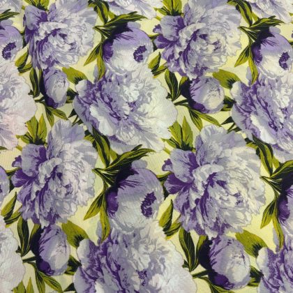 MECANICA ESTAMPADA FLORES LILA 1.50