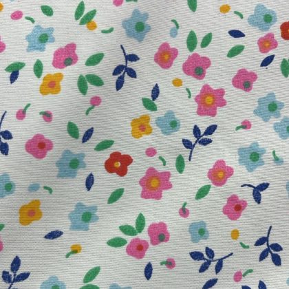 MIXEL ESTAMPADO FLORES PEQUEÑAS ROSAS 1.50