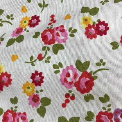 MIXEL ESTAMPADO FLORES ROSA 1.50