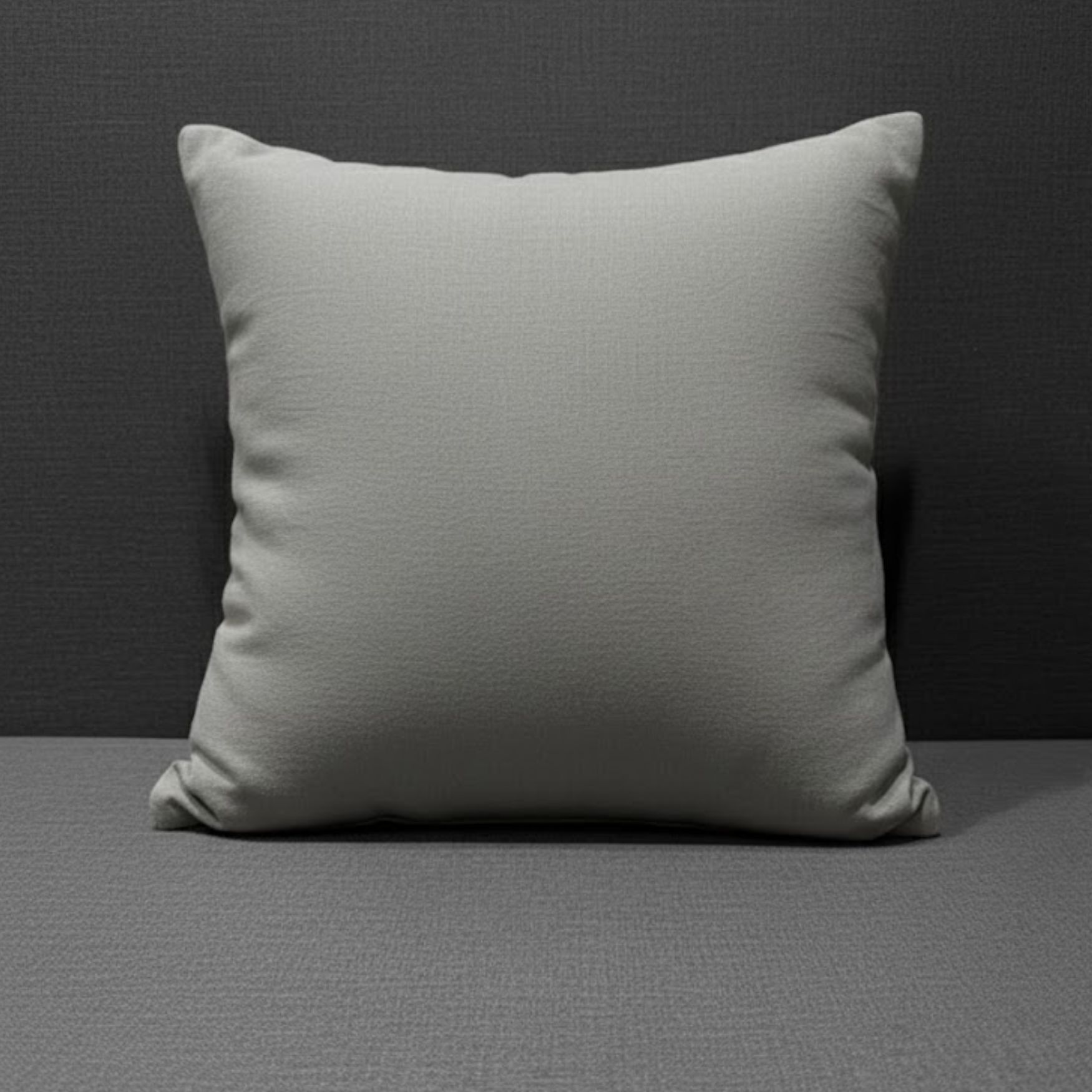 FUNDA DE ALMOHADON TUSOR GRIS ELEFANTE 45 x 45 CM