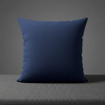 FUNDA DE ALMOHADON TUSOR AZUL MARINO 45 x 45 CM
