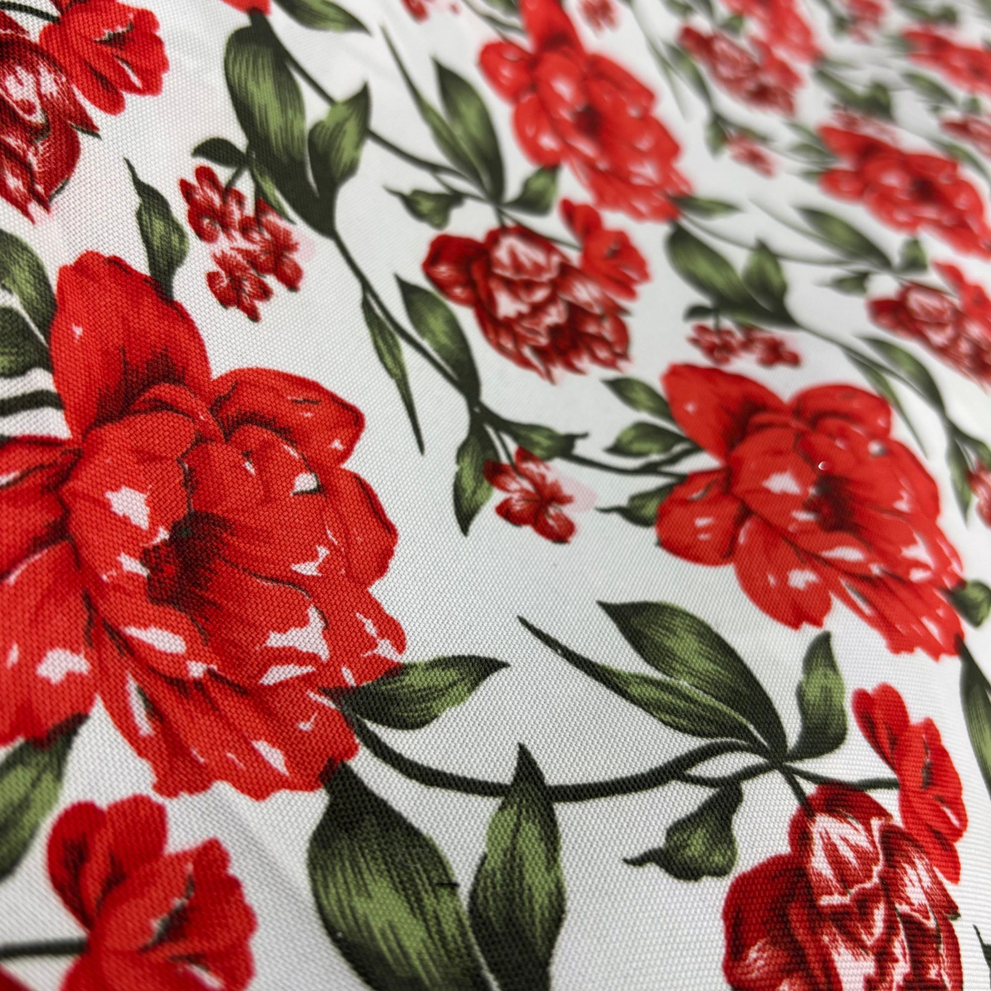 MECANICA ESTAMPADA FLORES FONDO BLANCO 1.50 - Imagen 2