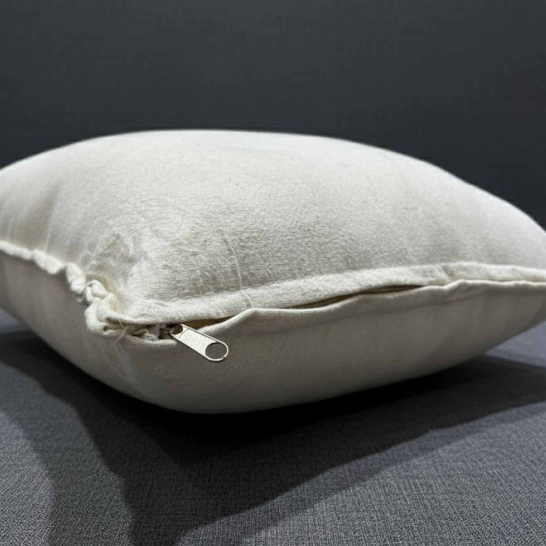 FUNDA DE ALMOHADON TUSOR CRUDO 45 x 45 CM - Imagen 2