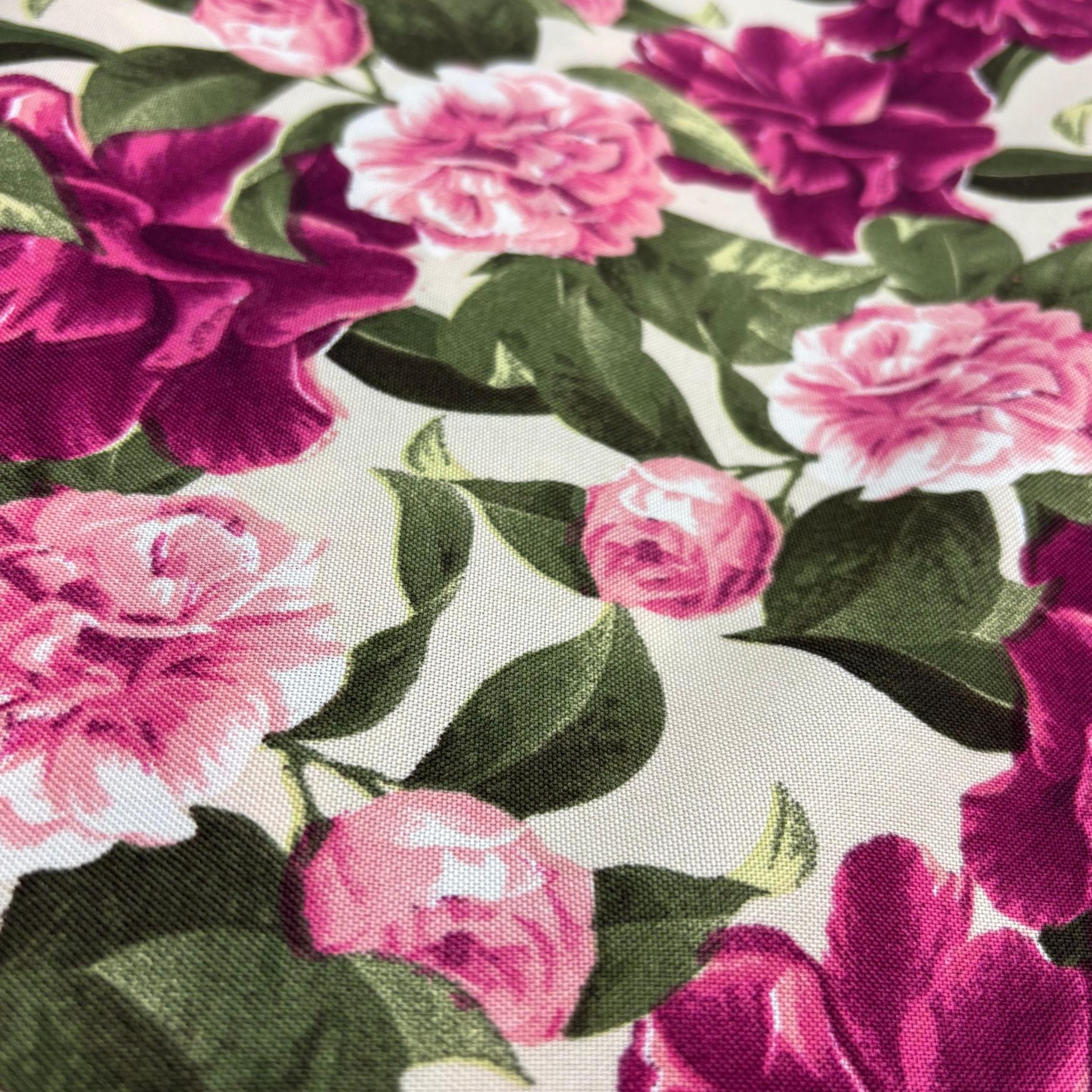 MECANICA ESTAMPADA FLORES ROSAS 1.50 - Imagen 2