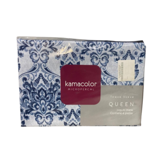 Juego De Sabanas Kamacolor Micropercal Queen