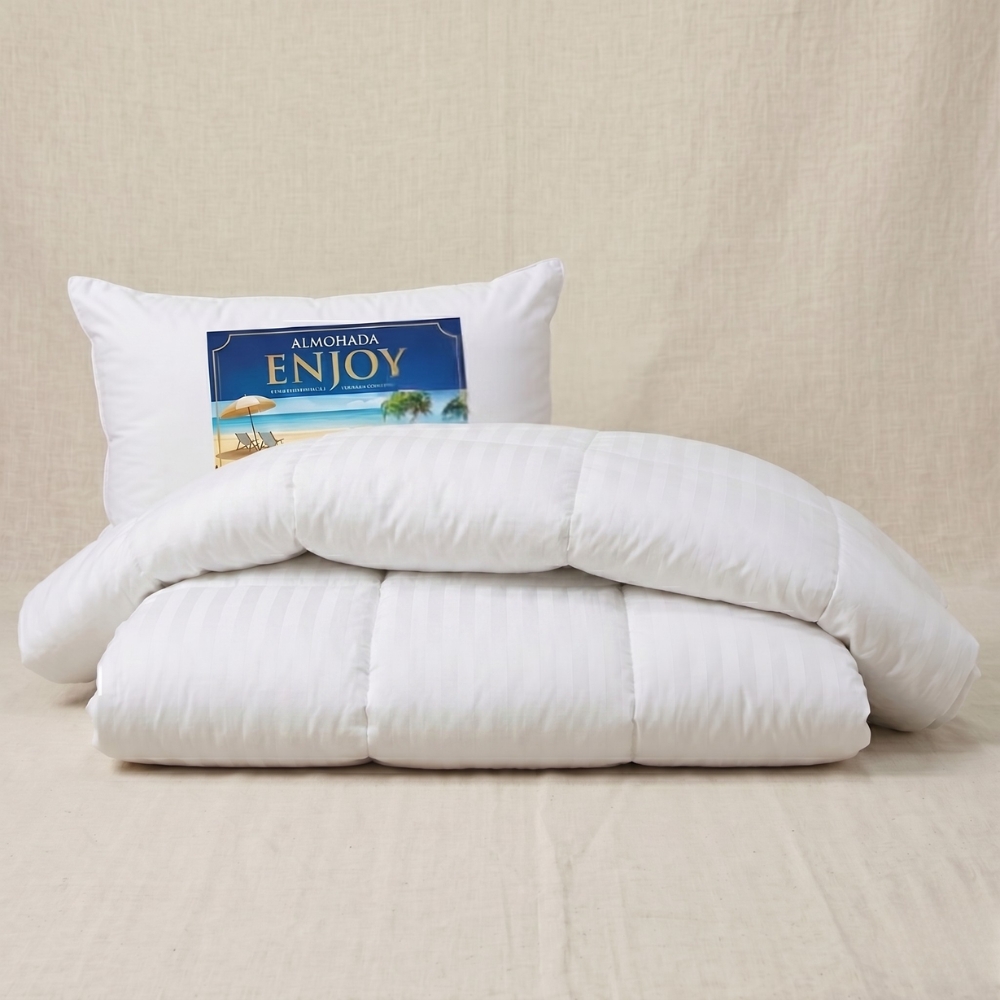 COMBO ACOLCHADO PREMIUM Y ALMOHADA - QUEEN