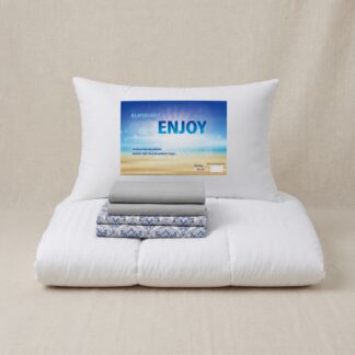 COMBO ACOLCHADO PREMIUM, ALMOHADA Y SÁBANAS - QUEEN