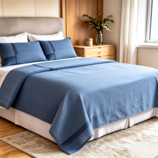 JGO. SABANAS MICRO COTTONRAYA AZUL - TWIN