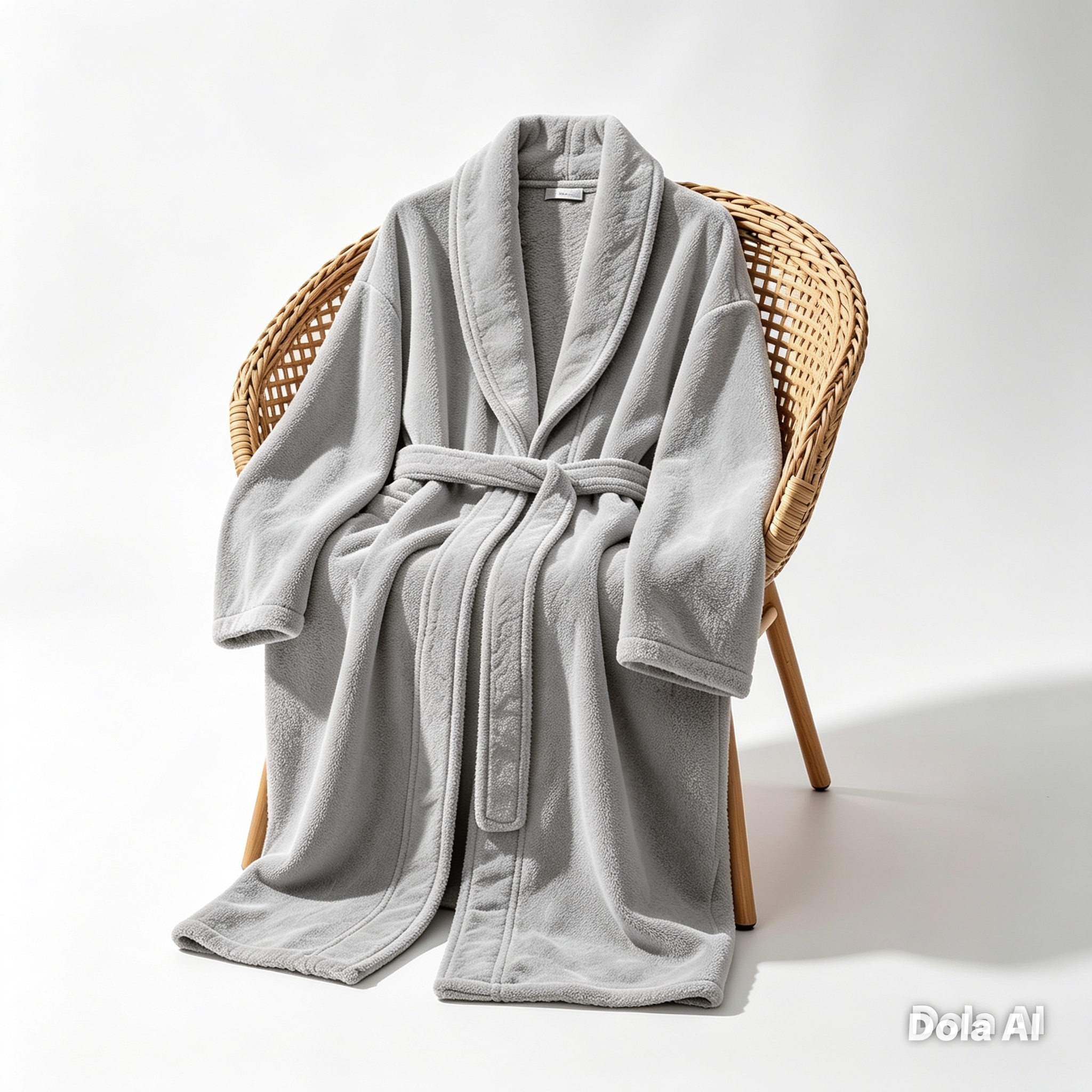 BATA COTTON GRIS CLARO - XL - Imagen 2