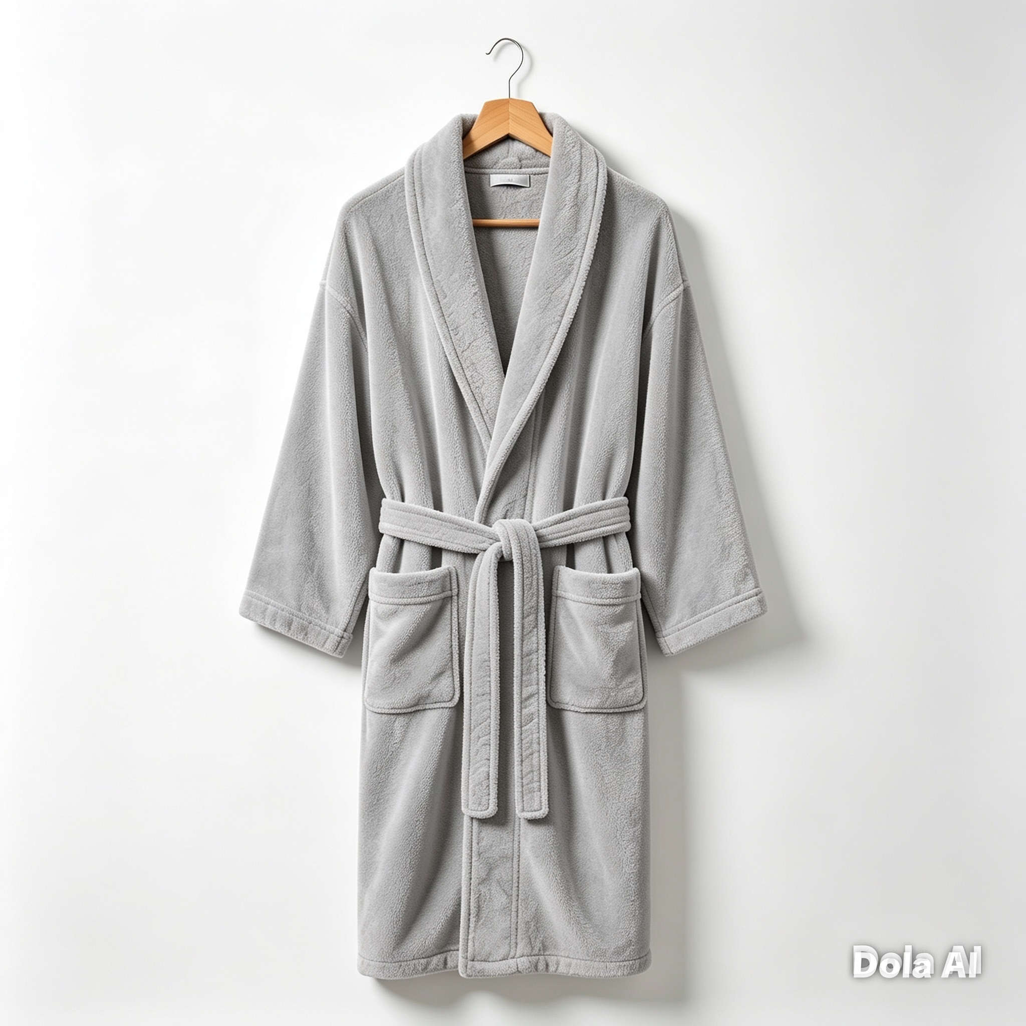 BATA COTTON GRIS CLARO - XL - Imagen 4
