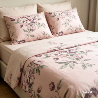 JGO. SABANAS SUPERCOTON QUEEN FLOR VERDE