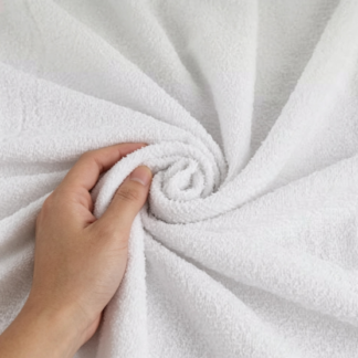 TELA DE TOALLA LIVIANA BLANCA 1.50m